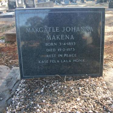 MAKENA Makgatle Johanna 1893-1973