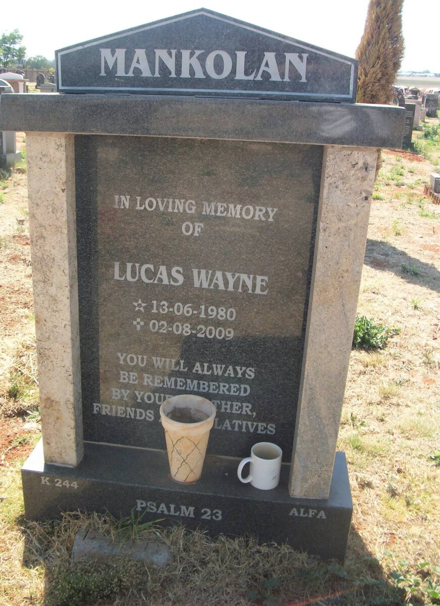 MANKOLAN Lucas Wayne 1980-2009