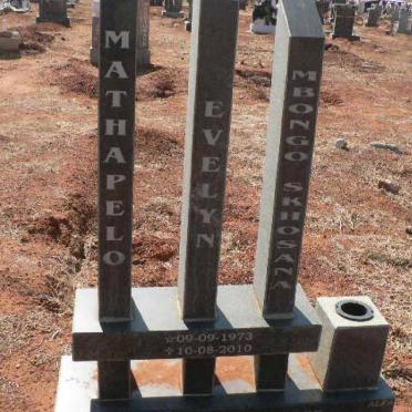 MATHAPELO Evelyn Mbongo Skhosana 1973-2010