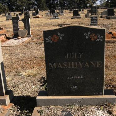 MASHIYANE July -1954