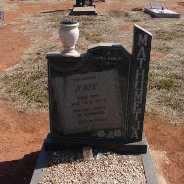 MATHUMETJA Kate 1895-1978