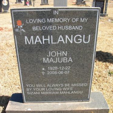 MAHLANGU John Majuba 1928-2008