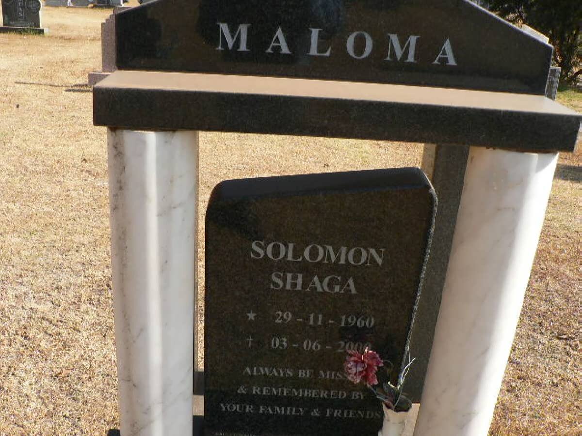 MALOMA Solomon Shaga 1960-2000