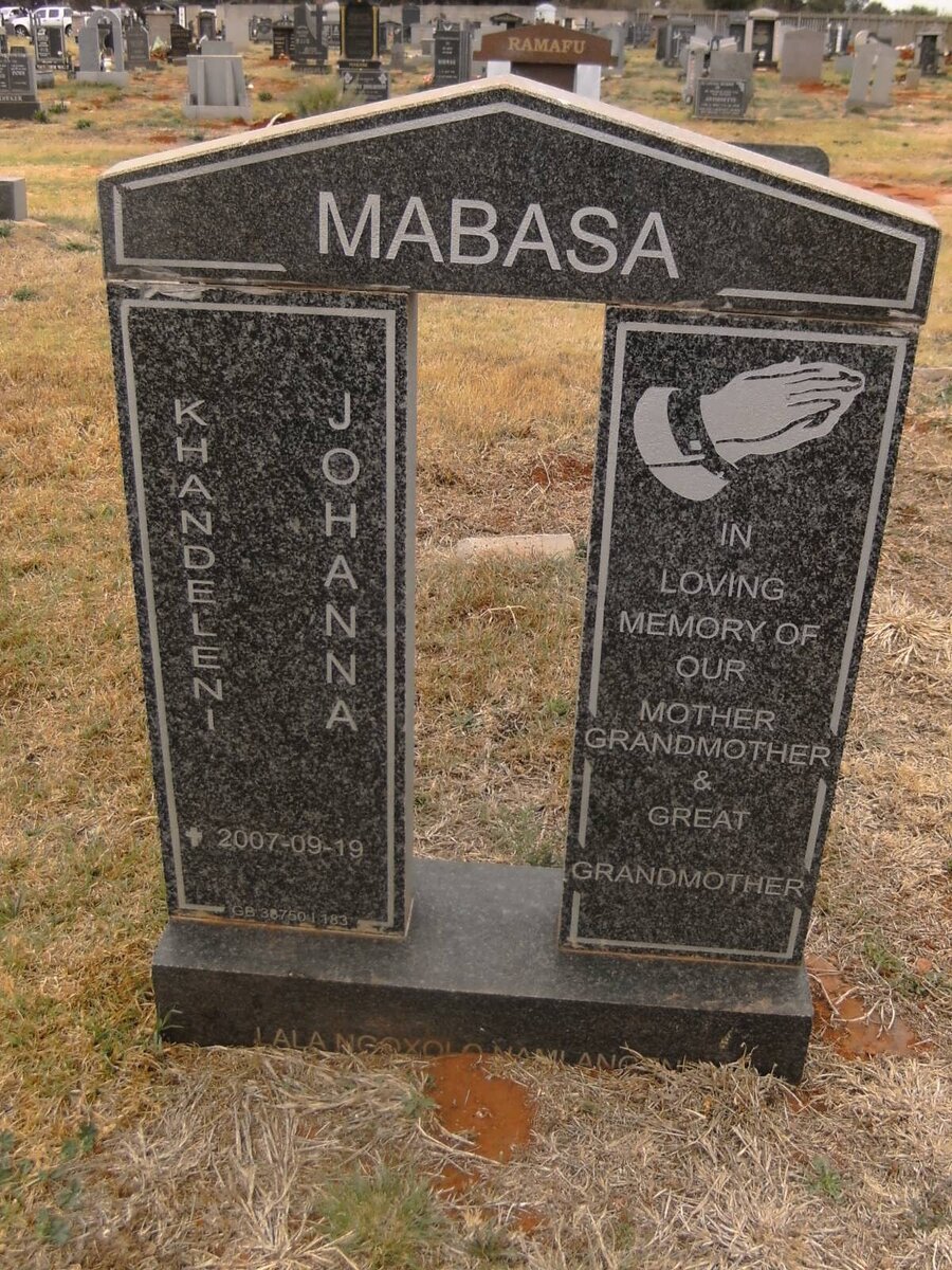 MABASA Khandeleni Johanna -2007