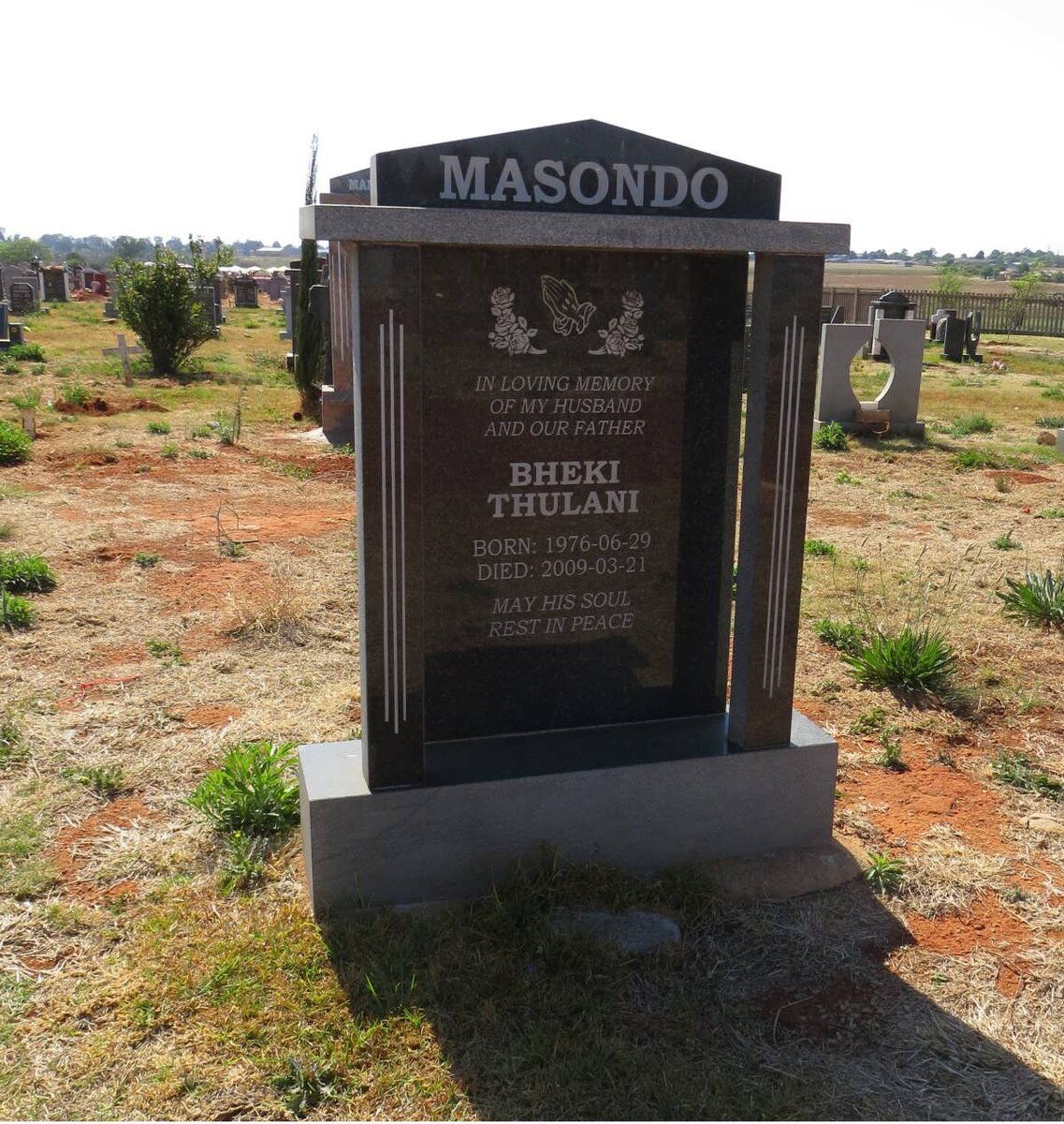 MASONDO Bheki Thulani 1976-2009