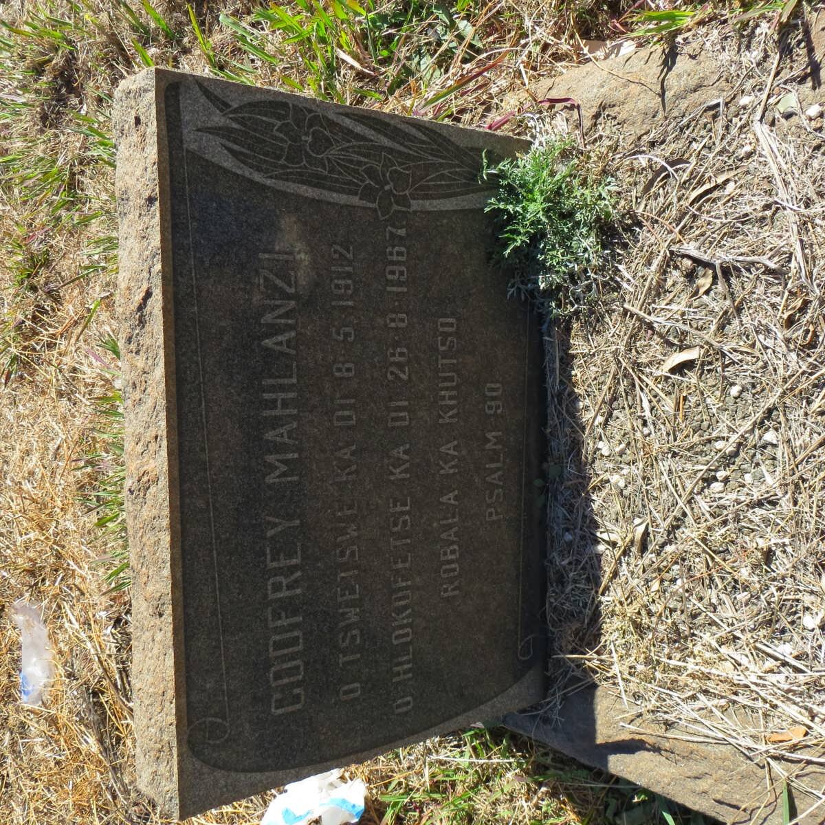 MAHLANZI Godfrey 1912-1967