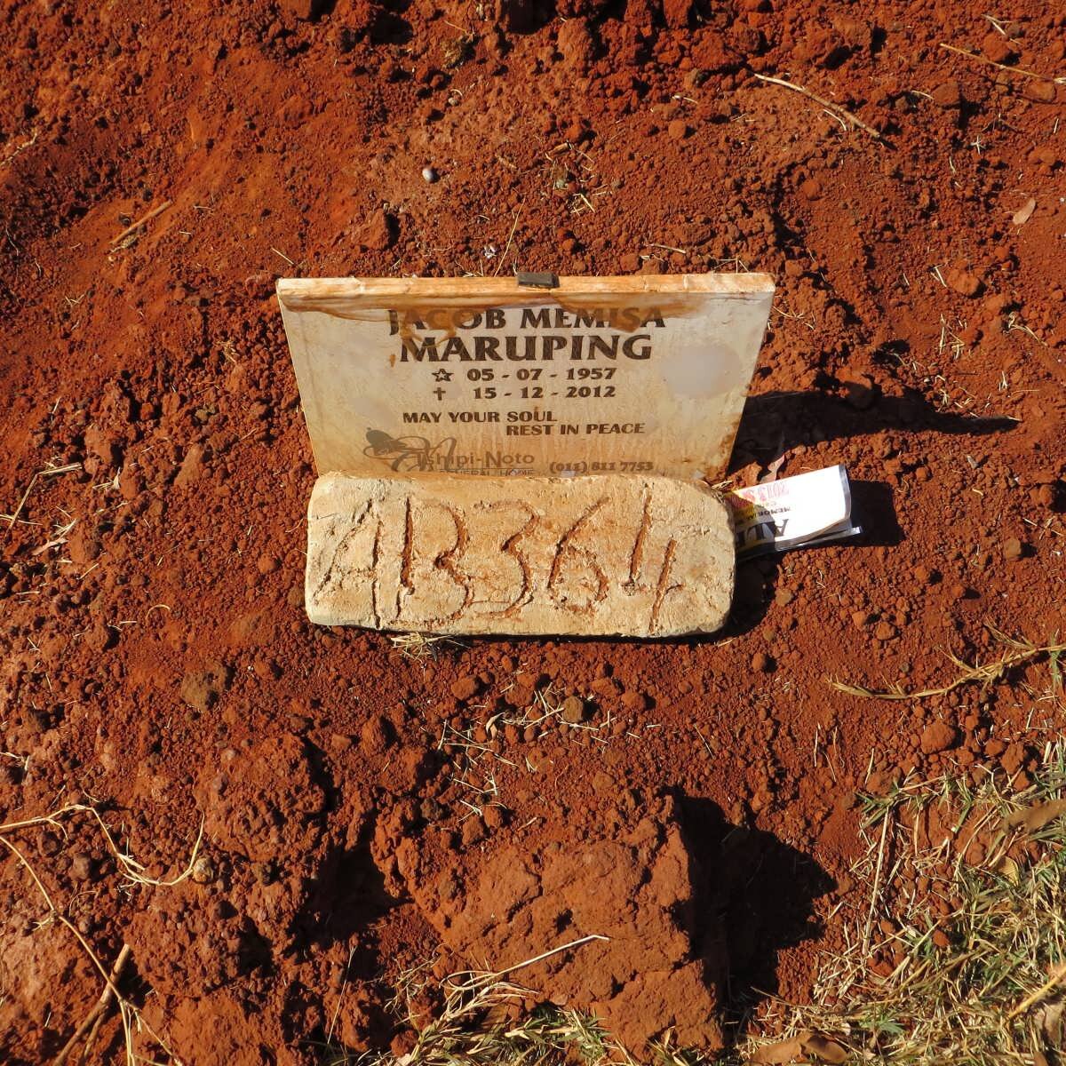 MARUPING Jacob Memisa 1957-2012