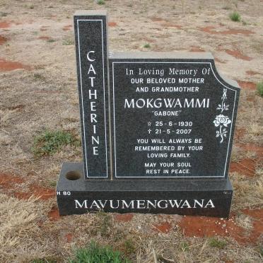 MAVUMENGWANA Catherine Mokgwammi 1930-2007