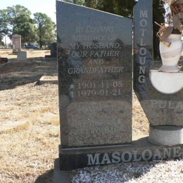 MASOLOANE Motloung John 1901-1979