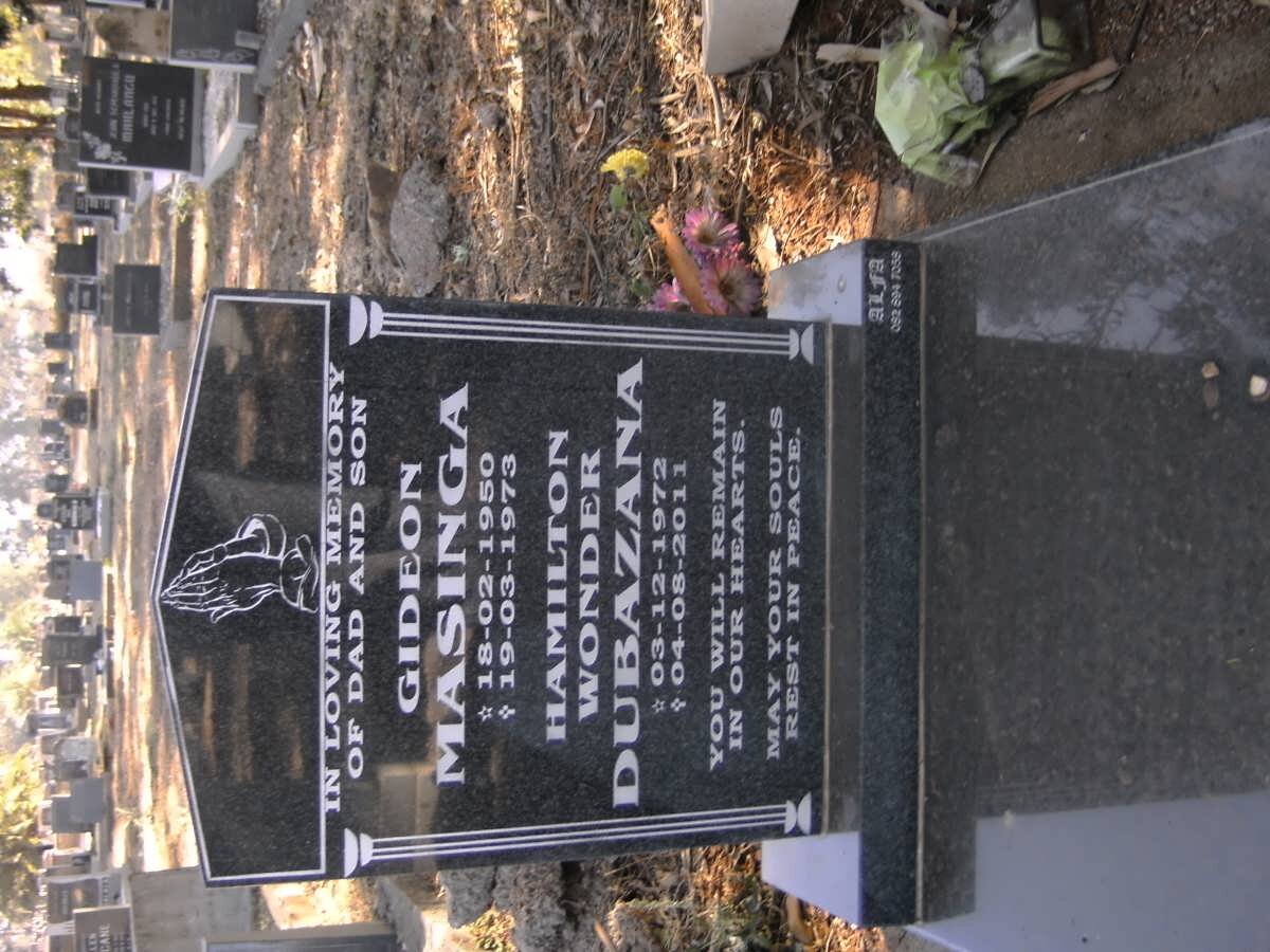 MASINGA Gideon 1950-1973 :: DUBAZANA Hamilton Wonder 1972-2011