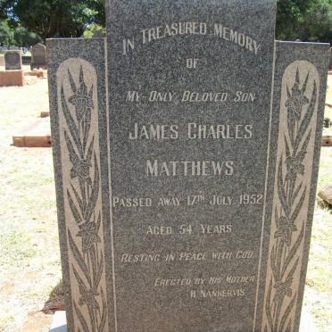 MATTHEWS James Charles -1952