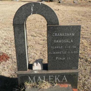 MALEKA Crankshaw Ramosala 1954-1955