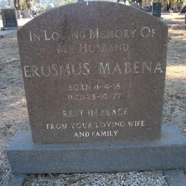 MABENA Erusmus 1918-1977