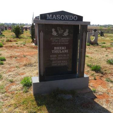 MASONDO Bheki Thulani 1976-2009