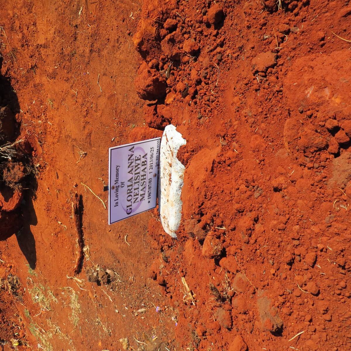 MASHABA Gloria Anna Nelisiwe 1967-2013