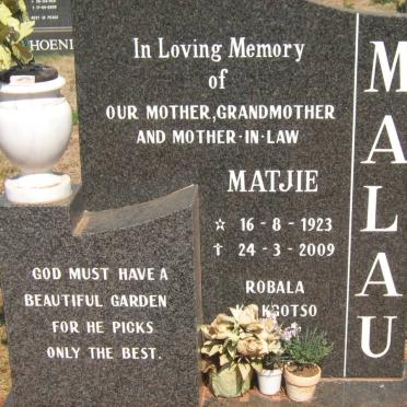 MALAU Matjie 1923-2009