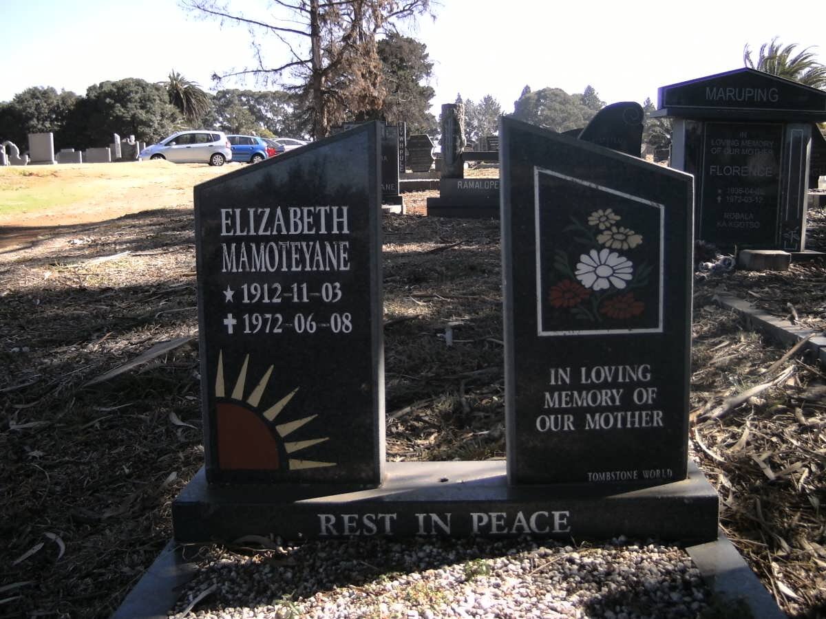 MAMOTEYANE Elizabeth 1912-1972