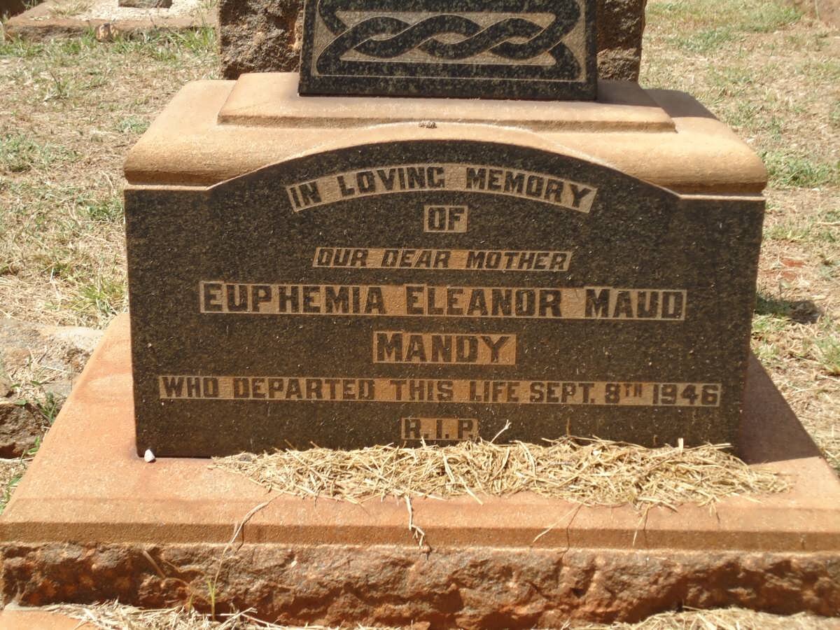 MANDY Euphemia Eleanor Maud -1946