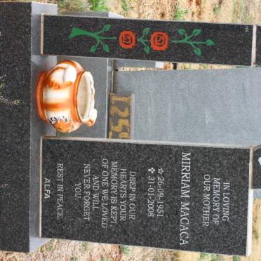 MAHLANGU Mirriam Macaca 1951-2008