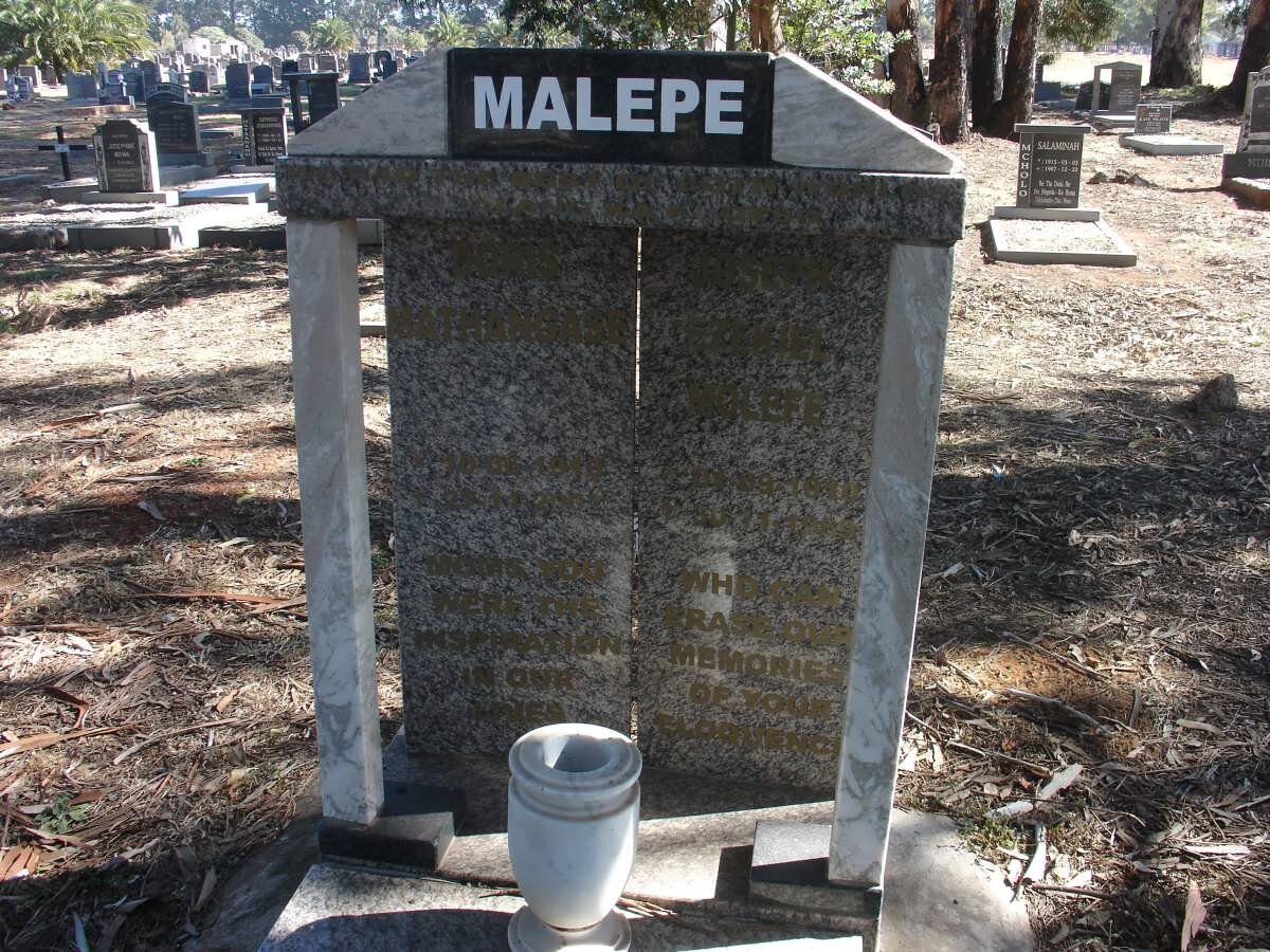 MALEPE Mathangase &amp; ? 1910-1969