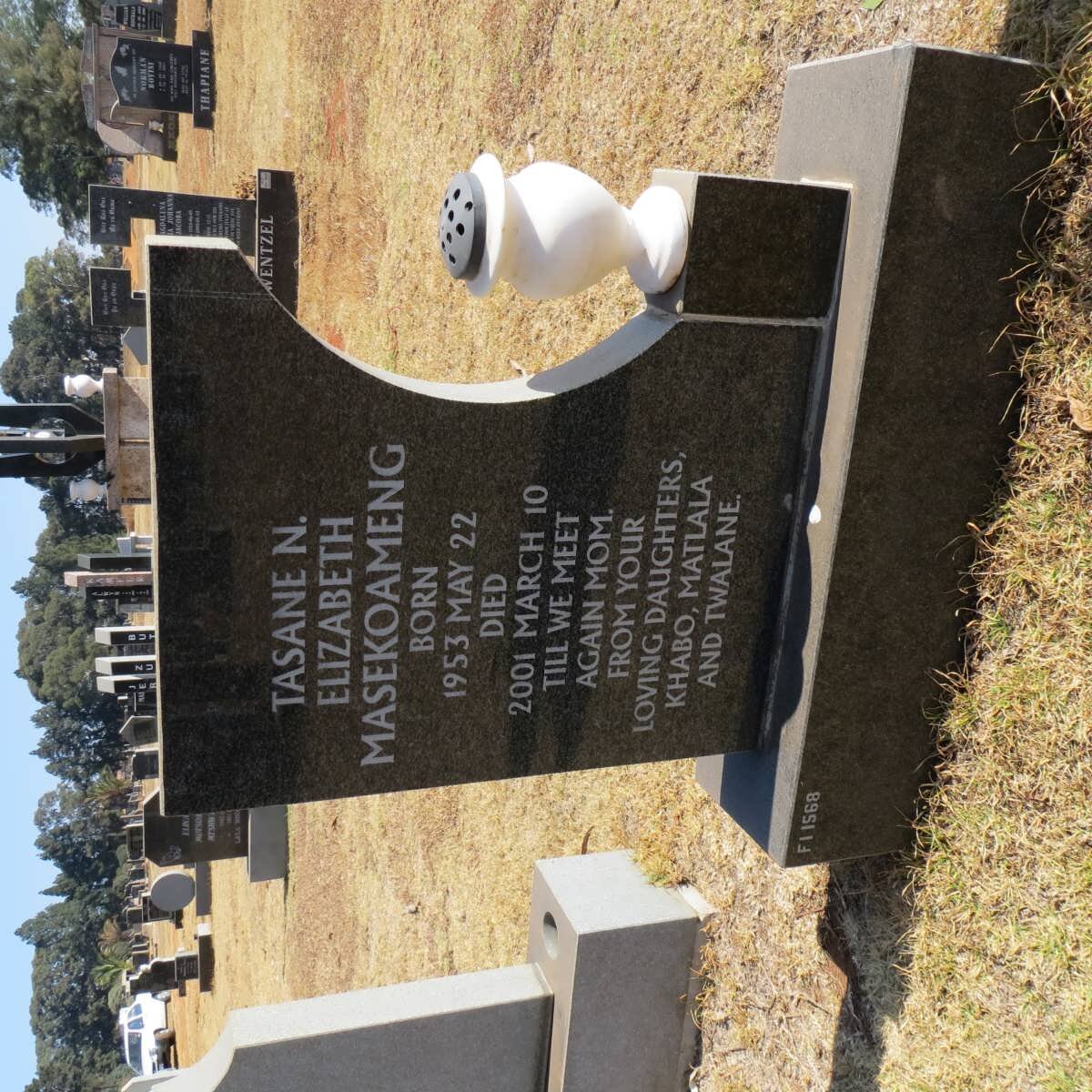 MASEKOAMENG Tasane N. Elizabeth 1953-2001