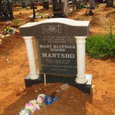 MANTSHO Mary Hluphile 1961-2012