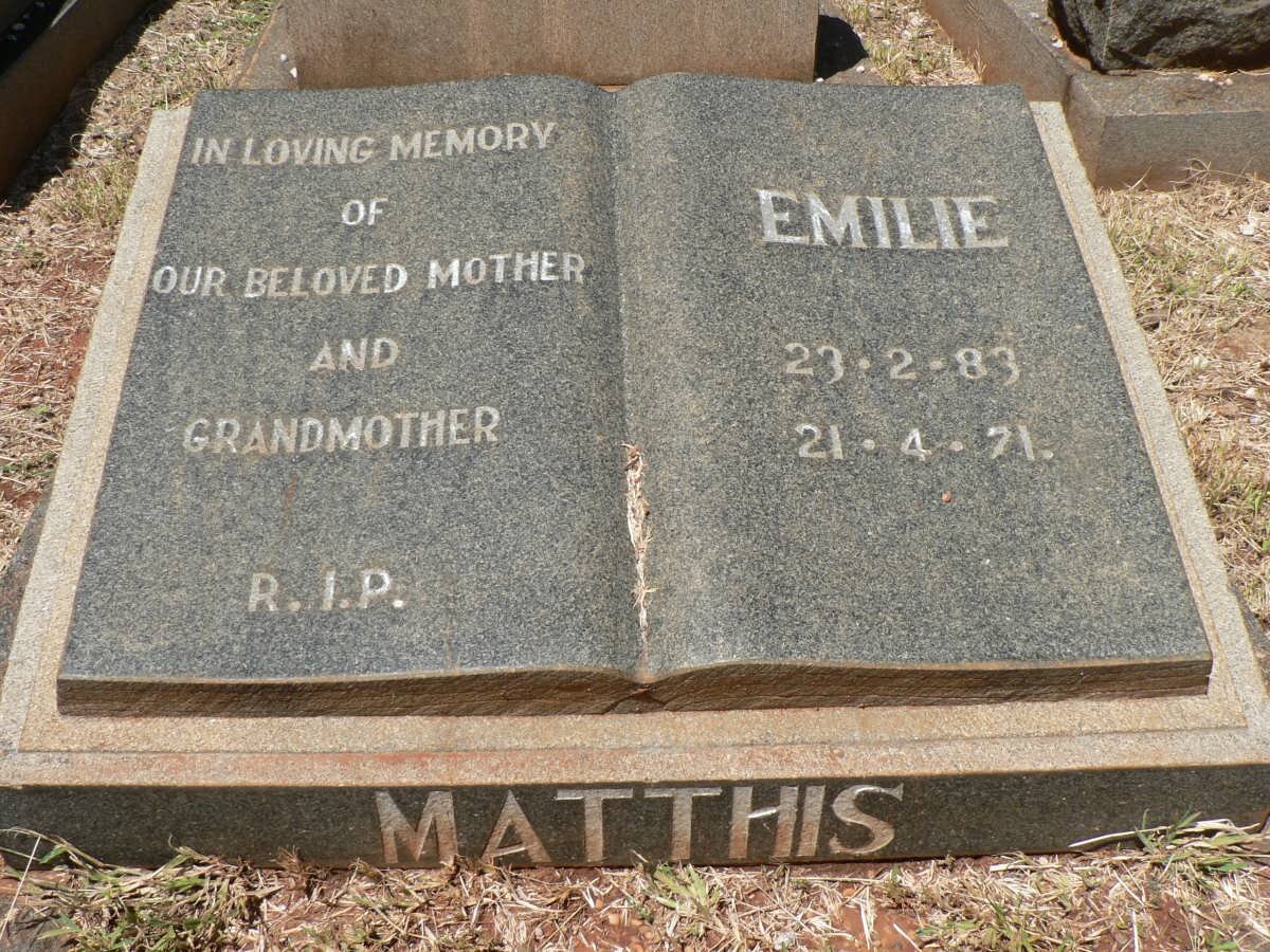 MATTHIS Emilie 1883-1971