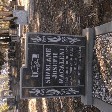 MACALENI Simelane Joseph 1910-1975