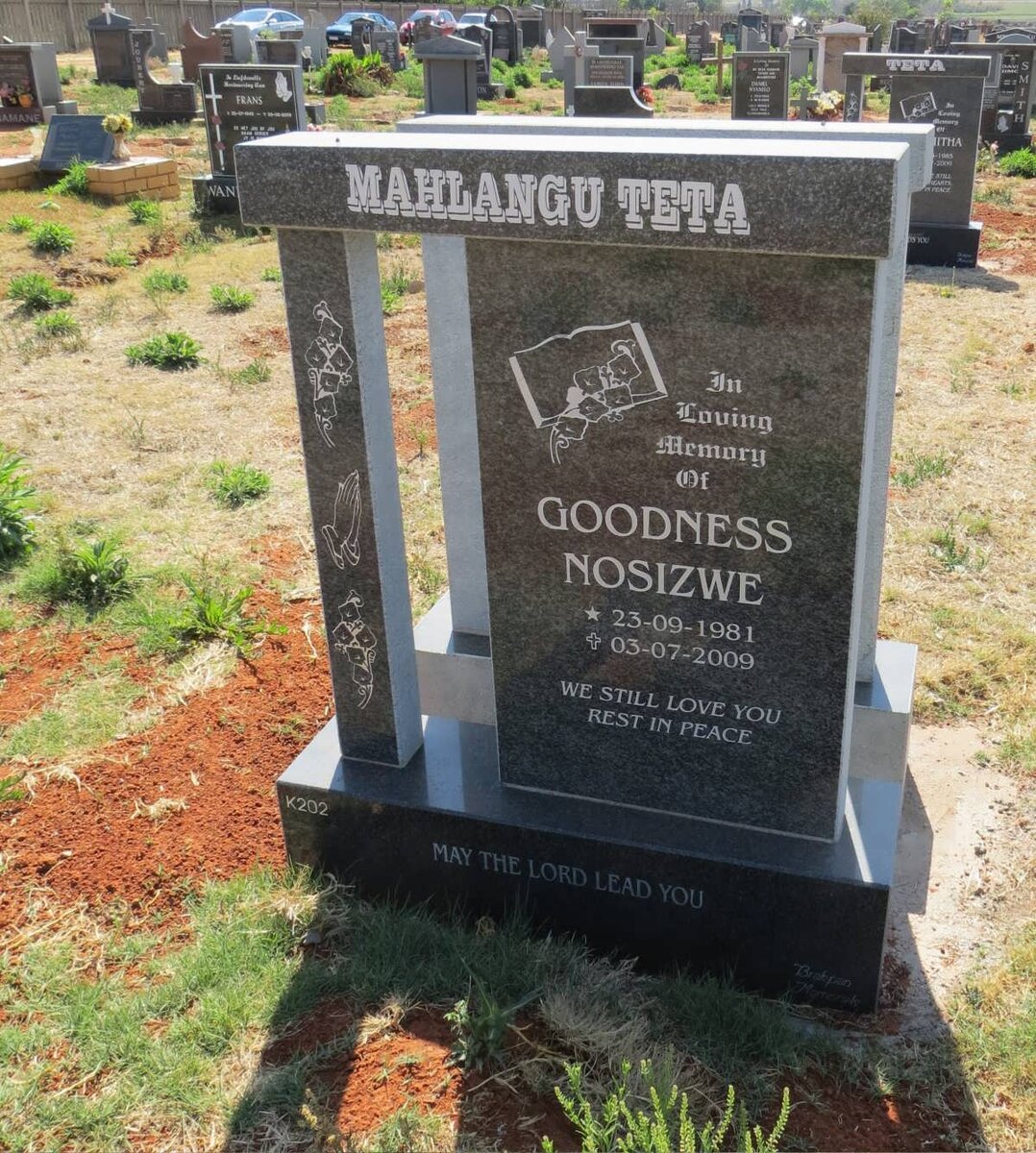 MAHLANGU Goodness Nosizwe, Teta 1981-2009