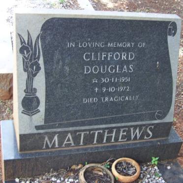 MATTHEWS Clifford Douglas 1951-1972