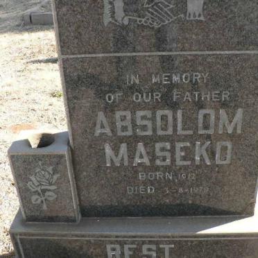 MASEKO Absolom 1912-1979