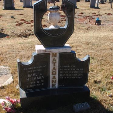 MATABANE Samuel Mjekana 1948-2004