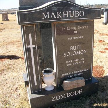 MAKHUBO Buti Solomon 1941-2006