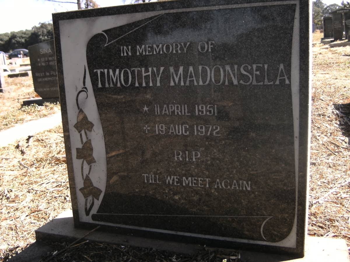 MADONSELA Timothy 1951-1972