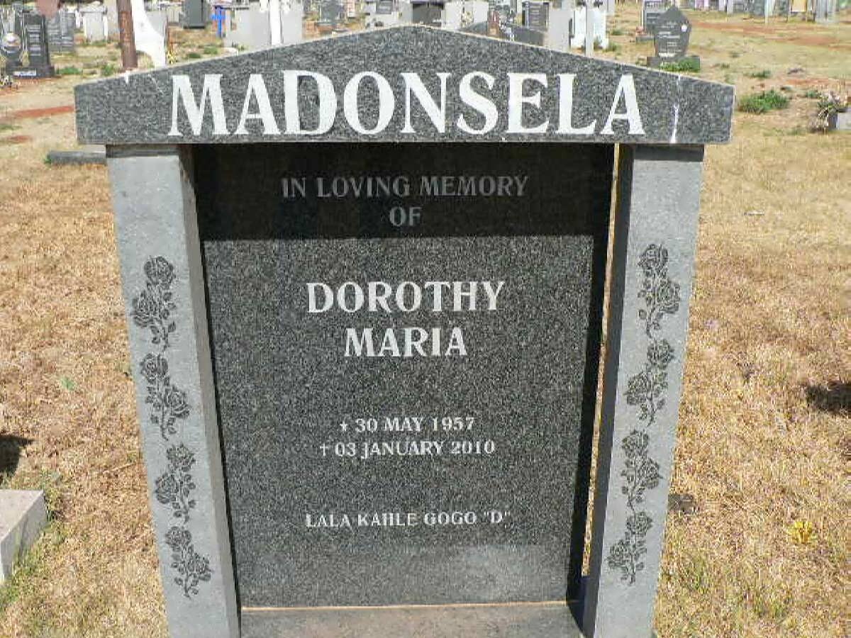 MADONSELA Dorothy Maria 1957-2010