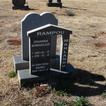 MAHLANGU Johanna Nomadlozi 1969-2006