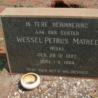 MATHEE Wessel Petrus nee KOK 1927-1964