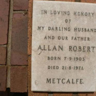 METCALFE Allan Robert 1903-1971