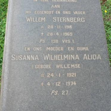 MERWE Willem Sternberg, van der 1916-1965 &amp; Susanna Wilhelmina Alida WILLEMSE 1921-1974