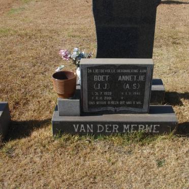 MERWE J.J. 1939-2001 &amp; A.S. 1942-