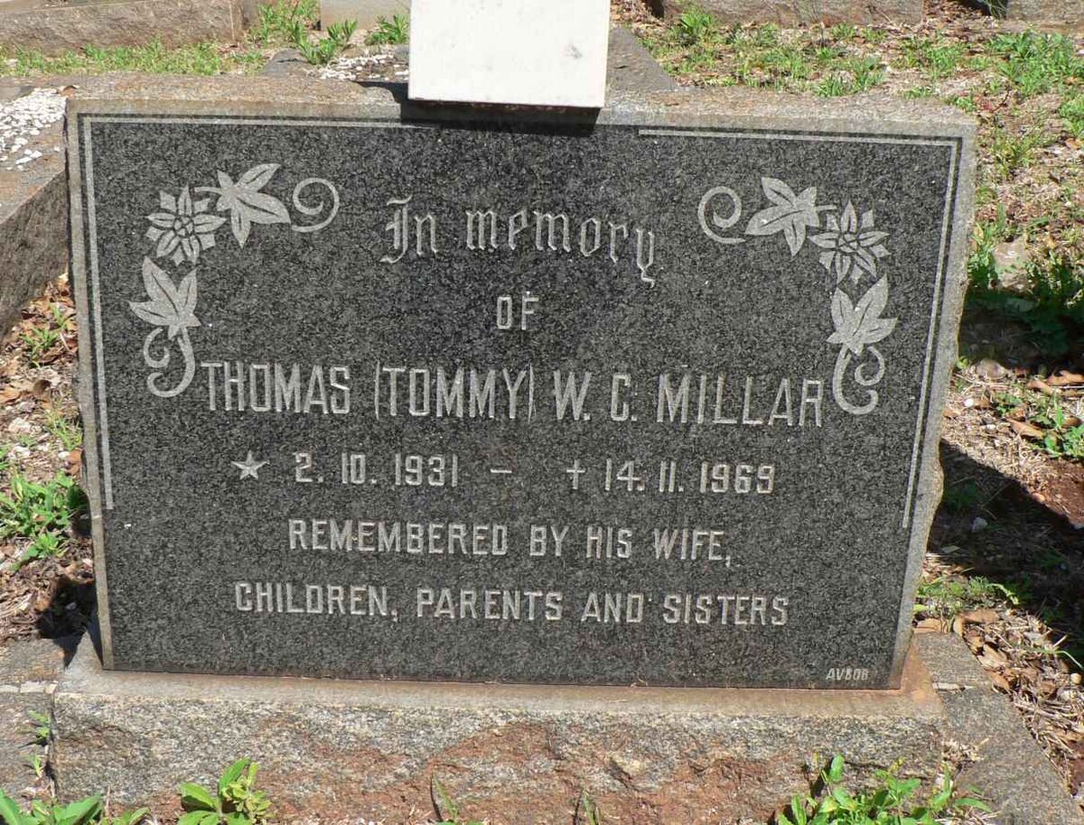 MILLAR Thomas W.C. 1931-1969