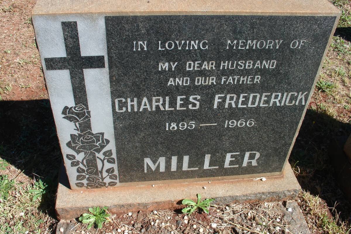MILLER Charles Frederick 1895-1966