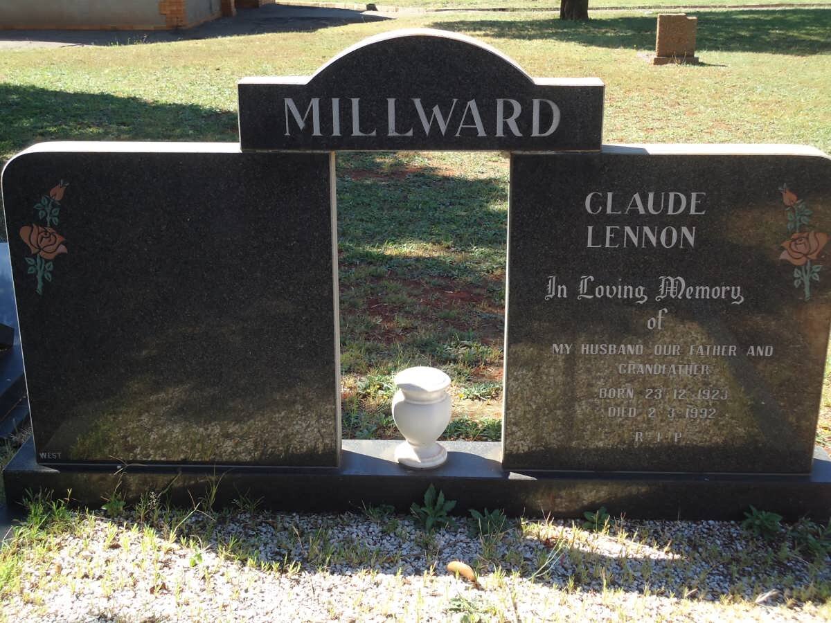 MILLWARD Claude Lennon 1923-1992