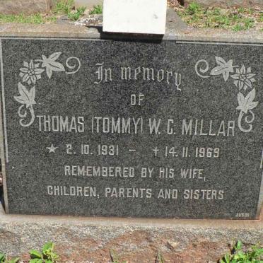 MILLAR Thomas W.C. 1931-1969