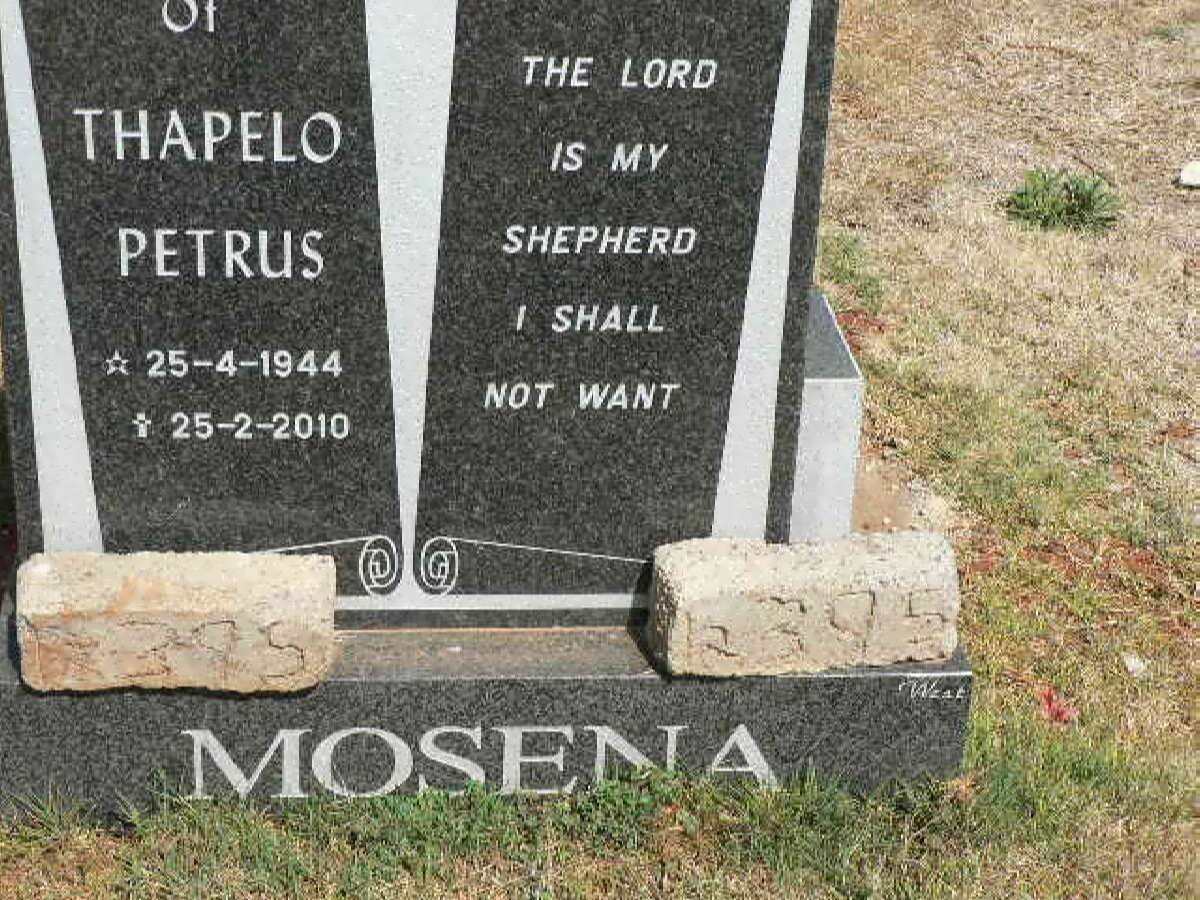 MOSENA Thapelo Petrus 1944-2010