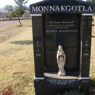 MONNAKGOTLA Maria Mampuane 1941-1998