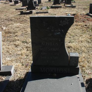 MOKHOSI Alpheus Motsamai -1971