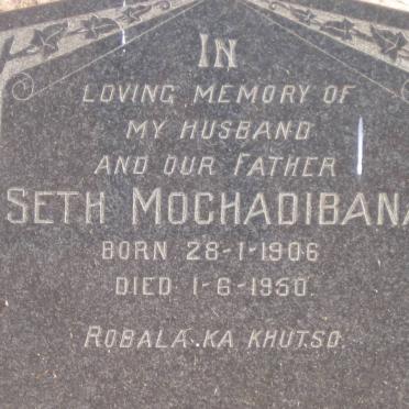 MOCHADIBANA Seth 1906-1950