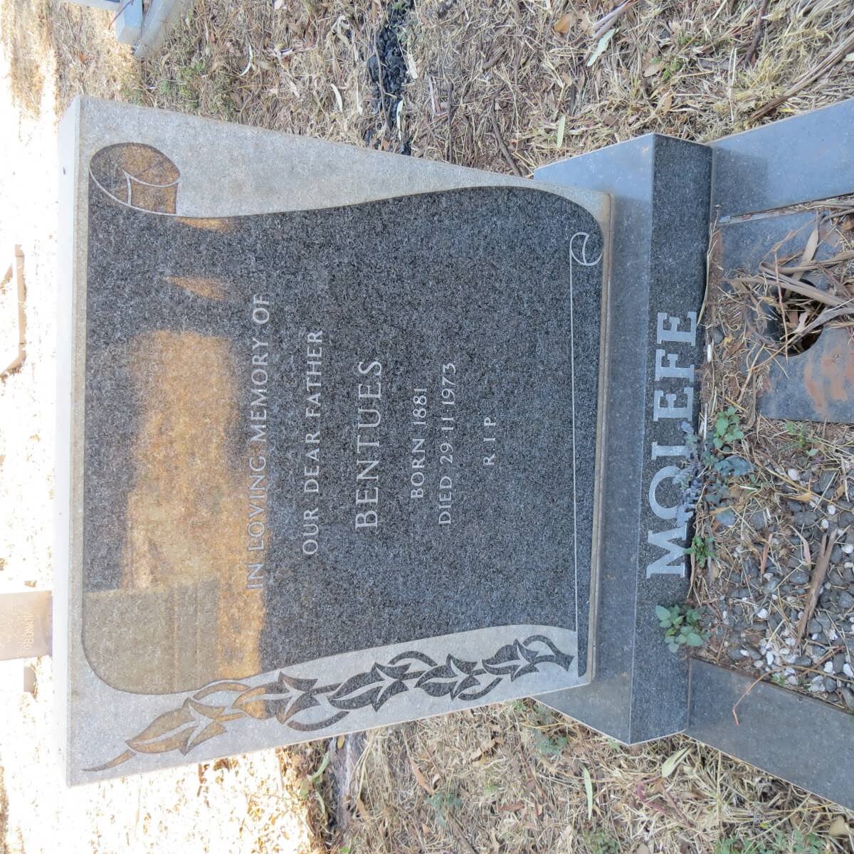 MOLEFE Bentues 1881-1973