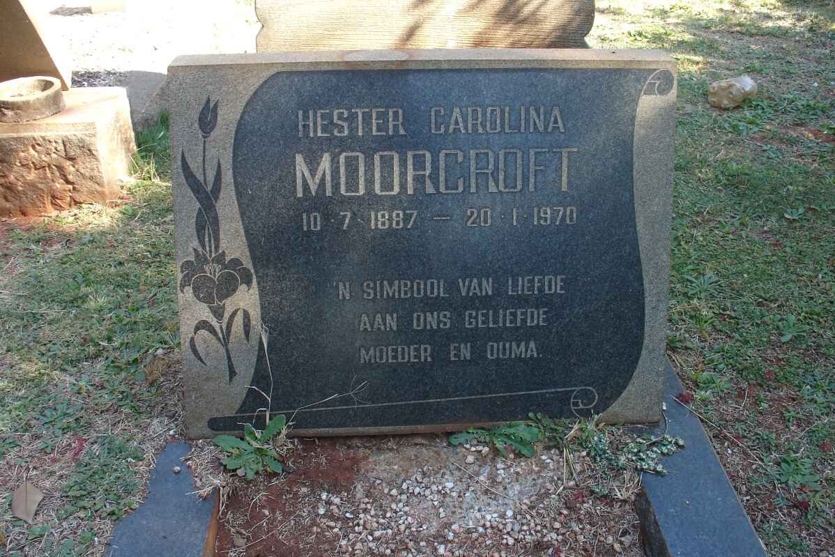 MOORCROFT Hester Carolina 1887-1970